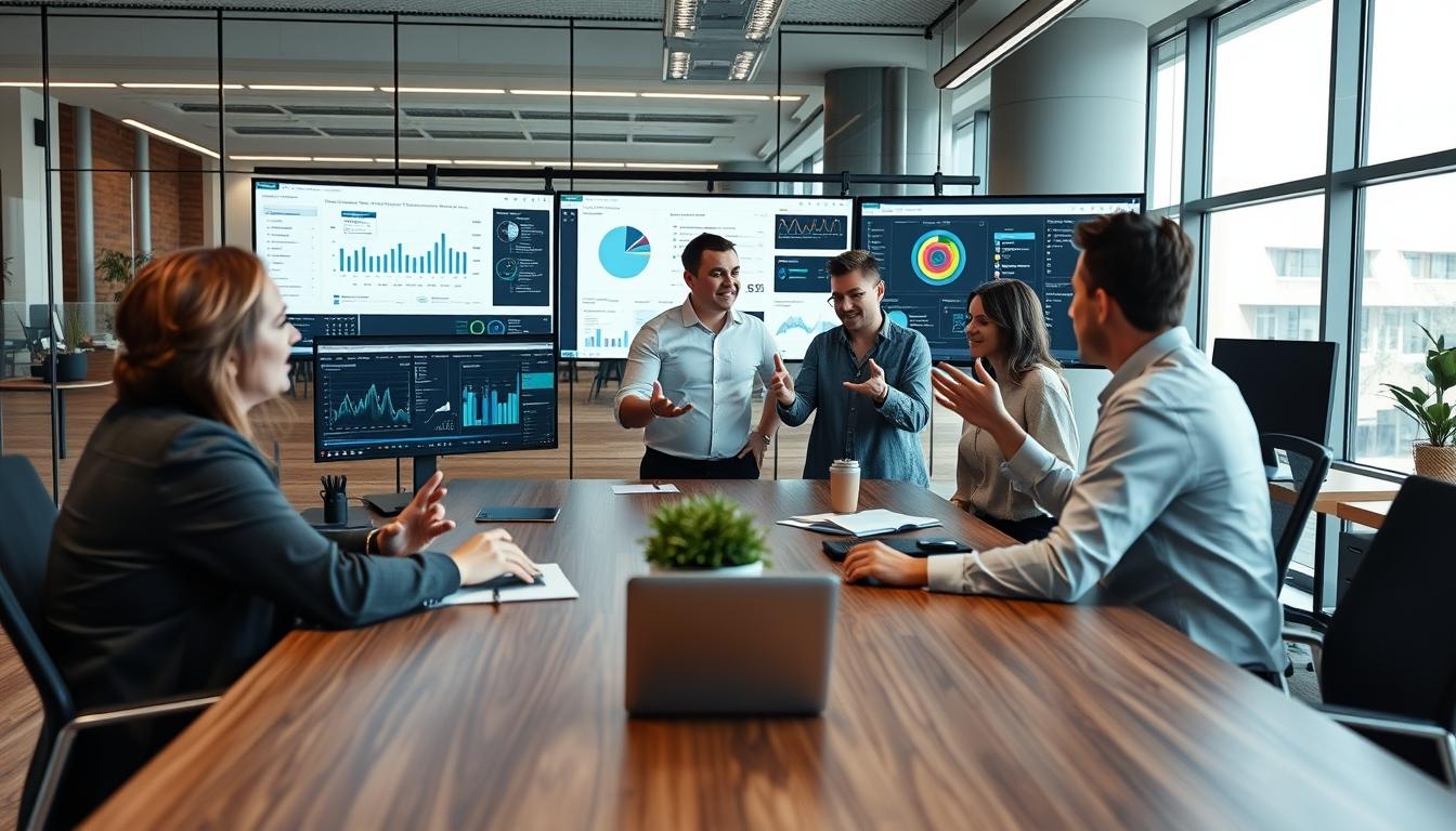 Enterprise software dashboards and business process automation